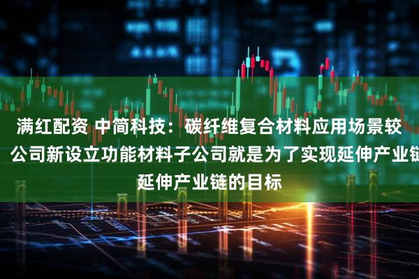 满红配资 中简科技：碳纤维复合材料应用场景较为广泛，公司新设立功能材料子公司就是为了实现延伸产业链的目标
