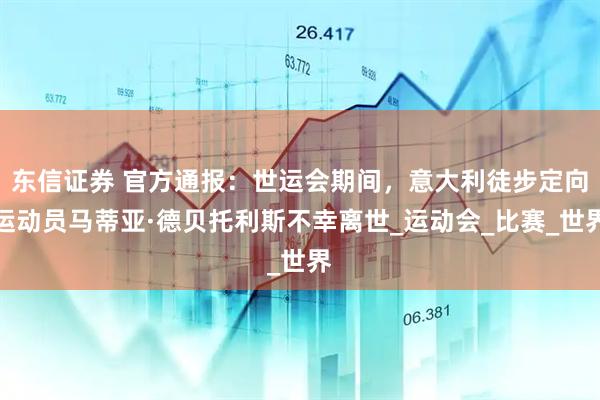 东信证券 官方通报：世运会期间，意大利徒步定向运动员马蒂亚·德贝托利斯不幸离世_运动会_比赛_世界